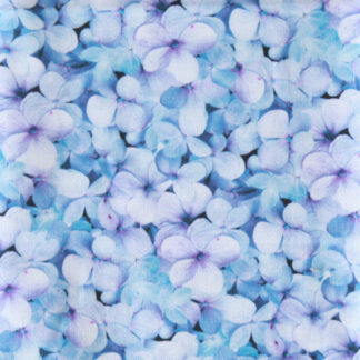 Blue & Purple Flowers Fun Bun