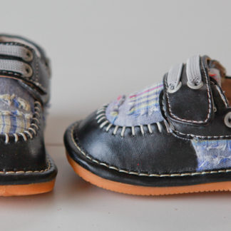 Black Patch Squeaky Shoes