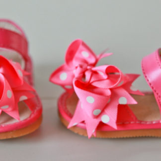 Pink Sandals Add-A-Bow Squeaky Shoes