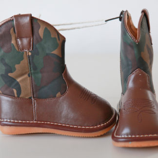 Camouflage Cowboy Boots Squeaky Shoes