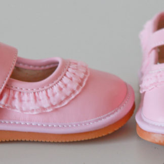 Light Pink Ruffle Squeaky Shoes