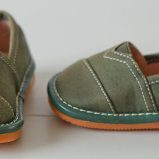 Green Canvas Squeaky Shoes