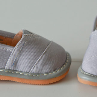Gray Canvas Squeaky Shoes