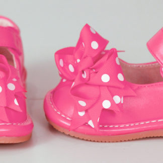 Hot Pink Add-A-Bow Squeaky Shoes