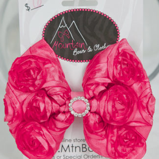 Hot Pink Rosette Bow